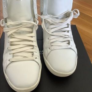Mens YSL Blanco Leather Wolly